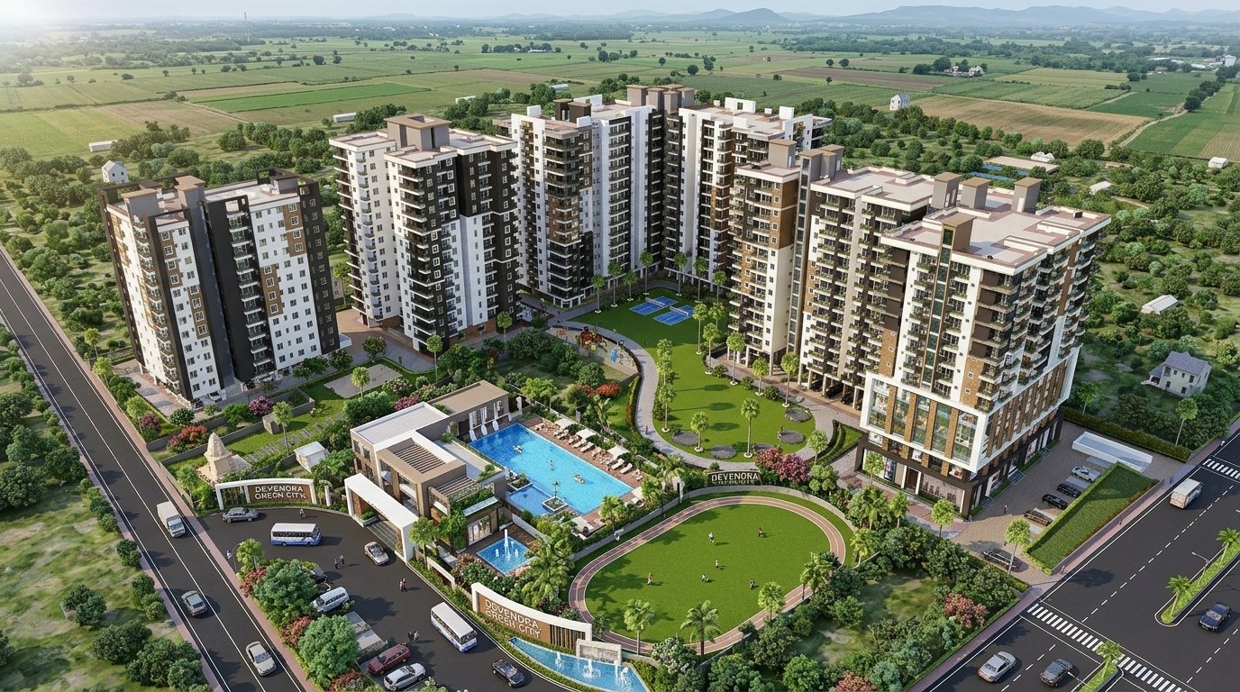 Devendra Green City Patna Aerial Township Overview